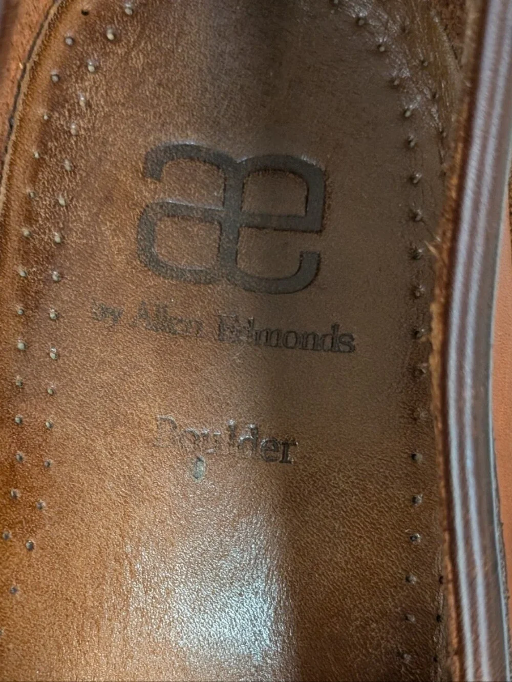 Allen Edmonds Two Tone Brown Boulder Venetian Driving Moccasin Loafer Size 10.5D